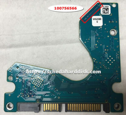 Scheda PCB 100756566 per Seagate 3,5" SATA disco rigido - immagine 2
