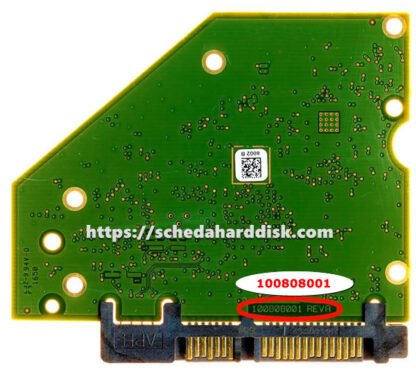Scheda PCB 100808001 per Seagate 3,5" SATA disco rigido - immagine 2