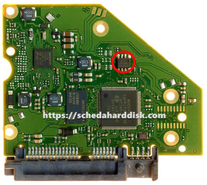 Scheda PCB 100808001 per Seagate 3,5" SATA disco rigido - immagine 3