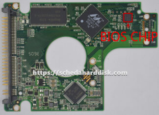 Scheda per HDD 2,5" IDE 60GB WD WD600UE, PCB 2060-701285-001