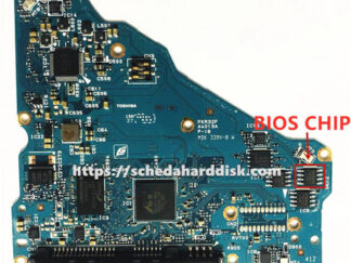 Scheda per HDD 3,5" SATA 8TB Toshiba HDWF180, PCB G4013A