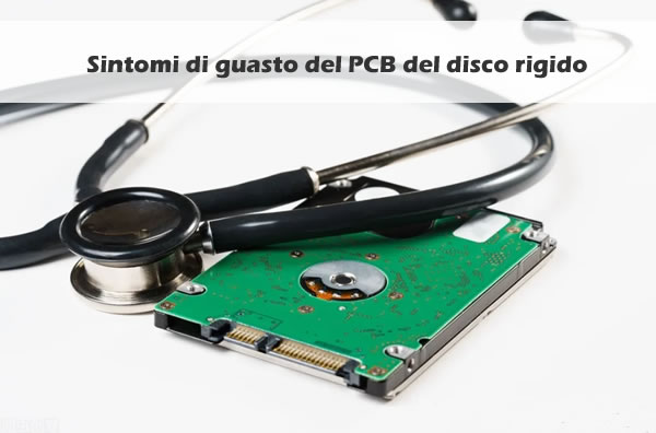 Sintomi di guasto del PCB del disco rigido