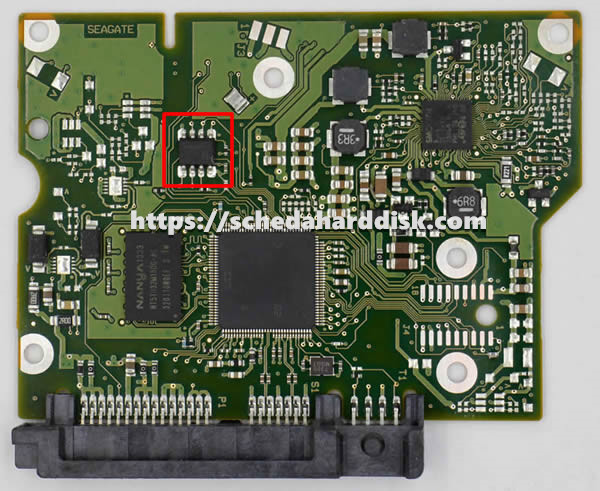 Sostituzione del chip BIOS della scheda logica del disco rigido